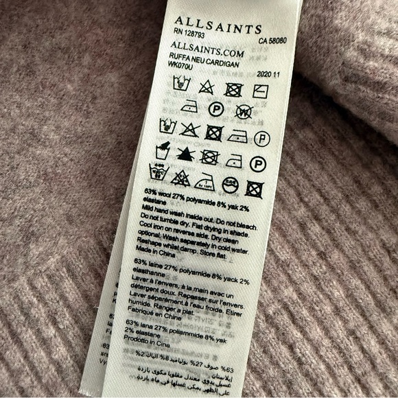 AllSaints Ruffa Neu Cardigan - Picture 9 of 16